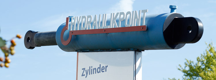 Hydraulikpoint Lüneburg Hydraulikzylinder mit Logo